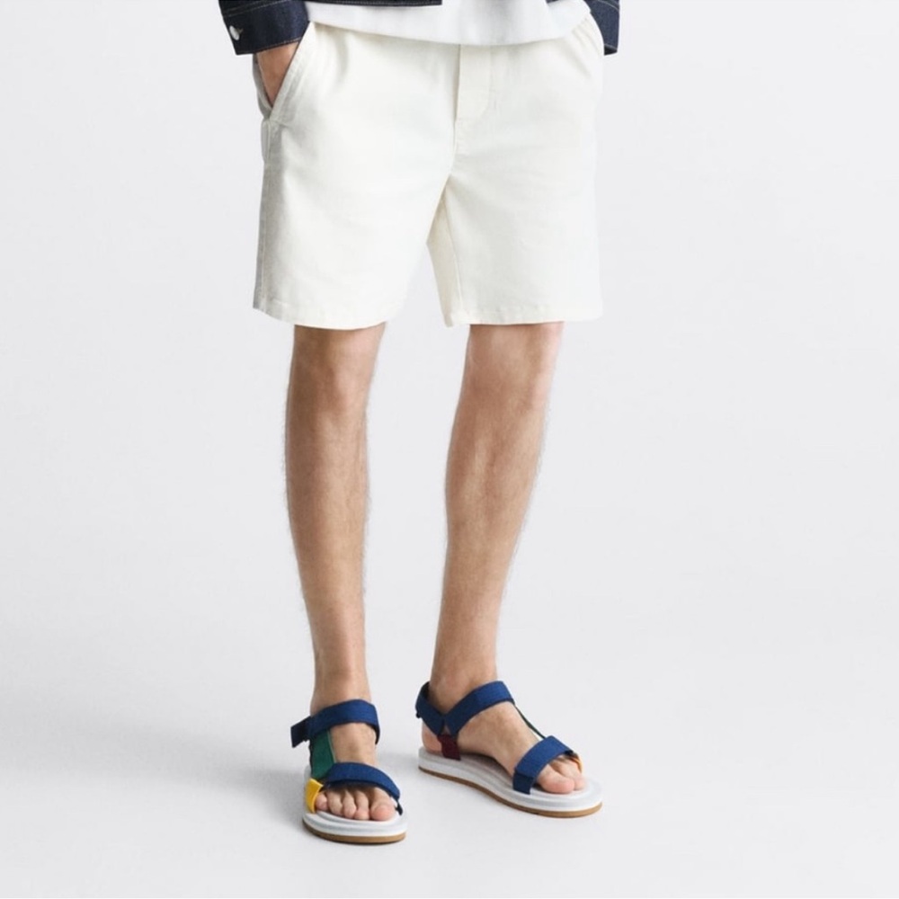 Zara men’s new without tag casual Colorful Strap Sandals - Picture 2 of 15